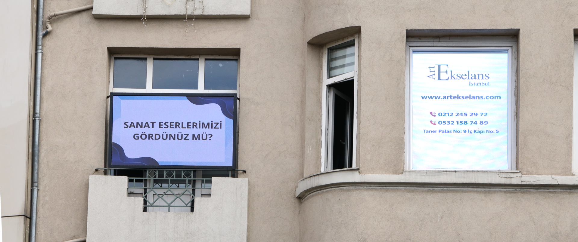 Taksim LED panel görünümü 2